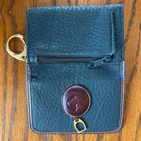 Leslie Fay Dark Green Wallet with Leather Trim-Vintage - Picture 6 of 6